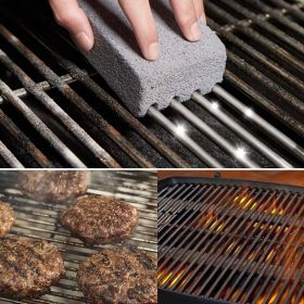 3pcs Ecological Grill Griddle Cleaning Brick Block, De-Scaling Cleaning Stone, For Removing Stains BBQ Racks Flat Top Cookers, Household Cleaning Pot