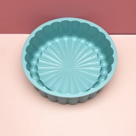 Silicone Round Pan Charlotte Cakes Baking Pan Sponge Flan Mold Strawberry Shortcake Baking Pan Kitchen Silicone Moulds - Green