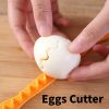 2pcs Egg Cutter; Fancy Cut Egg Cooked Eggs Cutter; Lace Egg Slicer; Carving Lace Cutting Wire Egg Cutter; Kitchen Accessories - 2pcs-set