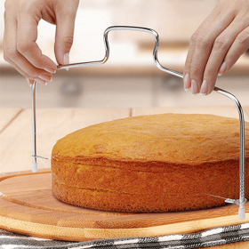 Cake Leveler & Slicer; Layer Cake; Baking Tool For Cakes & Cake Decoration - Silvery - One Size Fits All