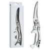 1pc Kitchen Poultry Shears; Kitchen Powerful Chicken Bone Scissors; Multi-purpose Stainless Steel Scissors; Duck Fish Cutter Shears - Silvery 1 Piece