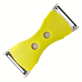 1pc; Fruit Peeler; Vegetable Peeler; Creative Peeler; Stainless Steel Peeler; Potato Peeler; Kitchen Apple Peeler; Melon Planer; Kitchen Gadgets - Dou