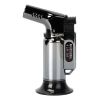 Culinary Butane Torch Lighter Refillable Blow Torch Adjustable Flame Kitchen Cooking BBQ Torch (Gas Not Included) - black