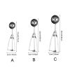 1pc Stainless Steel Ice Cream Ball Scoop Fruit Scoop - B-5cm