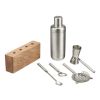 Better Homes & Gardens 7-Piece Stainless Steel Mixologist Set with Wooden Tray - Better Homes & Gardens