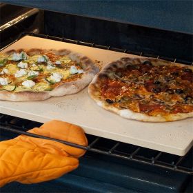 Pizza Craft Rectangular ThermaBond Baking and Pizza Stone for Oven or Grill - 20" x 13.5" - 20" x 13.5"