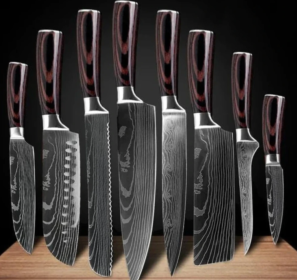 Carpenter's Special Set 6-piece Set 8-piece Set Knife Chef Knife Kitchen Knife Cooking - 8pcs value set