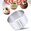 Adjustable Cake Mold Ring 15.2cm to 30cm Diameter, Stainless Steel Cake Molds for Baking - as picture