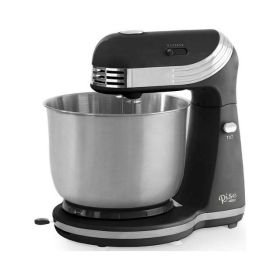 Stand Mixer, 6 Speed, with Mixing Bowl, Dough Hooks, Beaters, Recipes, Black, 3 Qt - Black