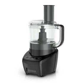 Easy Assembly 8-Cup Food Processor, Black - Black