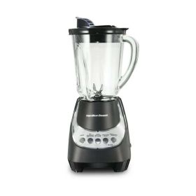 Wave Action Quiet Blender, 48 oz. Glass Jar, 12 Blending Functions, - Black