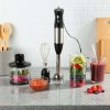 Immersion Blender 4-In-1 6 Speed Hand Mixer - Silver