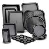 10 Piece Non-stick Bakeware Set - Carbon Steel Baking Tray Set - black