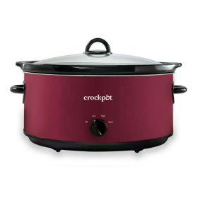 8-Quart Manual Slow Cooker - Red