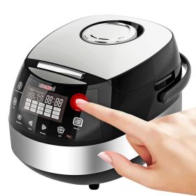 5 Core Asian Rice Cooker ‚Ä¢ Large Rice Maker ‚Ä¢ w 15 Preset ‚Ä¢ Large Touch Screen ‚Ä¢ Nonstick Inner Pot ‚Ä¢ 21 Cups Capacity - RC 0502 - Silver Bl