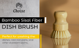 Bamboo Sisal Fiber Dish Brush - Default Title