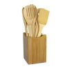 Oceanstar 7 Piece Bamboo Cooking Utensil Set - KT1279