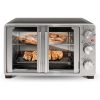 Elite Gourmet ETO2530M New Double French Door Toaster Oven fits 12" Pizza, Stainless Steel - Elite Gourmet