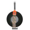 14 inch Light Cast Iron Pre Seasoned Traditional Wok with Handle - Black