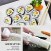 Quick Sushi Maker Roller Rice Mold Vegetable Meat Rolling Gadgets DIY Sushi Device Making Machine Kitchen Ware - black