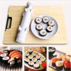 Quick Sushi Maker Roller Rice Mold Vegetable Meat Rolling Gadgets DIY Sushi Device Making Machine Kitchen Ware - pink