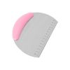 With scale flour dough cutter milk tie sugar not cut dough knife baking tools stainless steel single-sided cut - NM506-pink