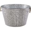 Better Homes & Gardens- Round Galvanized Tub, 15.0 in L x 15.0 in W - Better Homes & Gardens