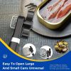 1pc Ergonomic Manual Can Opener with Soft Grips - Smooth Edge Cutting Can Opener for Kitchen & Restaurant - Food Grade Stainless Steel - 1pc