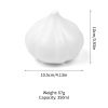 1pc White Garlic Plastic Storage Box; Fruit And Vegetable Shaped Food Saver Storage Container; 350ml/12.3oz - White