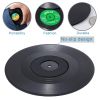 Set Of 6 Colorful Retro Vinyl Record Disk Coasters With Funny Labels-Prevent Furniture From Dirty And Scratched - 6pcs