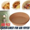 100pcs Air Fryer Liners Disposable Paper Liner For Roasting Microwave - Paper