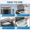 Simple Deluxe Ice Maker Machine for Countertop, 26lbs Ice/24Hrs, 9 Ice Cubes Ready in 6 Mins, Portable Self-Clean Ice Machine with Scoop and Basket, 1