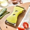 1pc; Fruit Peeler; Vegetable Peeler; Creative Peeler; Stainless Steel Peeler; Potato Peeler; Kitchen Apple Peeler; Melon Planer; Kitchen Gadgets - Dou