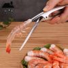 Shrimp Peeler Kitchen Appliances Portable Stainless Steel Shrimp Deveiner Lobster Practical Food Service Supplies Fishing Knife Tools - 1PC