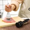 1pc Meat Hammer; Kitchen Loose Meat Needle; Steak Tenderizer; Pork Chop Hammer Tool - Black - 16 Needles