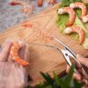 Shrimp Peeler Kitchen Appliances Portable Stainless Steel Shrimp Deveiner Lobster Practical Food Service Supplies Fishing Knife Tools - 1PC