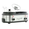 Dual 1.5 Quart Crock Buffet Slow Cooker - Multicolor