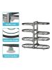 8 Tier Pots and Pans Lid Organizer Rack Holder, Adjustable Pot Organizer Rack for Under Cabinet, Pot Rack for Kitchen Organization and Storage  - Blac