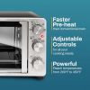 Elite Gourmet ETO2530M New Double French Door Toaster Oven fits 12" Pizza, Stainless Steel - Elite Gourmet