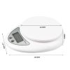 5kg/1g Portable Digital Scale LED Electronic Scales Postal Food Balance Measuring Weight Kitchen LED Electronic Scales - as pic