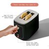 2-Slice Toaster with Touch-Activated Display, White Icing by Drew Barrymore - Black Sesame