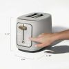 2-Slice Toaster with Touch-Activated Display, White Icing by Drew Barrymore - white