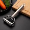 Kitchen Vegetable Peeler Stainless Steel Melon Planer Double-Head Peeler Household Multiple-Function Fruit And Vegetable Peeler - 4 in 1