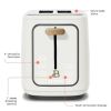 2-Slice Toaster with Touch-Activated Display, White Icing by Drew Barrymore - white