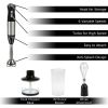 Immersion Blender 4-In-1 6 Speed Hand Mixer - Silver