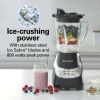 Wave Action Quiet Blender, 48 oz. Glass Jar, 12 Blending Functions, - Black