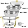 Round Buffet Catering Dish For Home and Outdoor 2 Pcs/ Sets - as Pic