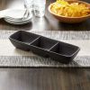 Better Homes & Gardens Dark Gray Square-Shaped Stoneware Condiment Dip - Better Homes & Gardens