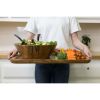 Better Homes & Gardens- Acacia Wood Large Angled Bowl, Natural Finish - Better Homes & Gardens