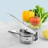 1pc Stainless Steel Potato Presser Masher Ricer; Commercial Grade Tool To Press Mash Fruit Or Food - Silvery